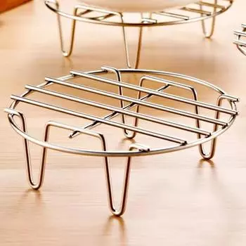 7-дюймовая стойка для пароварки из нержавеющей стали, подставка для кастрюли для выпечки, аэрогриль, пищевые аксессуары, кухонные полки для готовки на пару