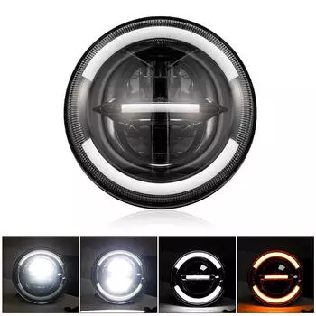 7-дюймовая светодиодная круглая мотоциклетная фара с проектором дальнего/ближнего света, дневной ходовой огонь, новый стиль