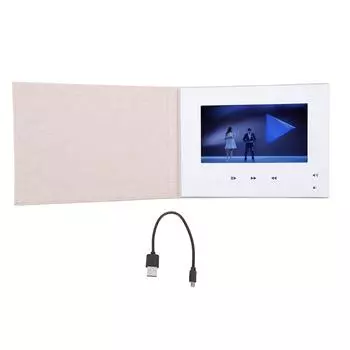 7-дюймовая видеопоздравительная открытка Видеоброшюра Электронная поздравительная открытка с ЖК-экраном на день рождения