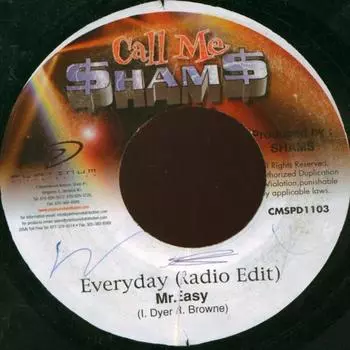 7-дюймовая запись MR. EASY - Everyday CMSPD1103 Позвони мне $ham$ 2000 Ямайский Регги, Ска и Даб Б/У