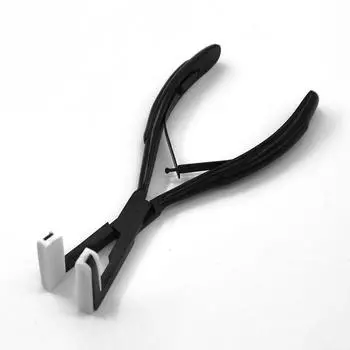 7-дюймовые черные плоскогубцы из нержавеющей стали для наращивания волос на ленте. Плоскогубцы для уплотнения ленты. Утюг для удаления ленты с наращенных волос.