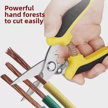 7-дюймовые и 8-дюймовые многофункциональные промышленные ножницы электрика из нержавеющей стали - суперэкономичный инструмент для резки проводов
