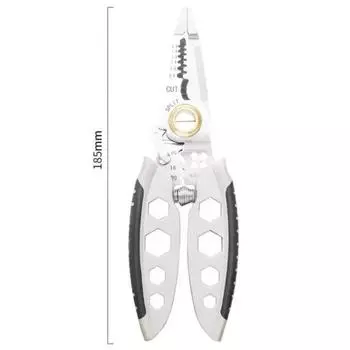 7-дюймовые многофункциональные плоскогубцы для зачистки проводов, специальные инструменты для электрика, инструменты для резки проводов, вытягивания, прессования, намотки, завинчивания