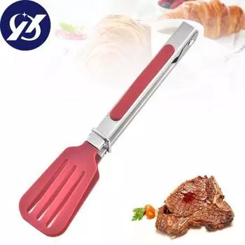 7-дюймовые универсальные щипцы для еды, эргономичный дизайн, удобно держать, хорошая прочность, щипцы для приготовления пищи на кухне красный
