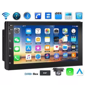 7-дюймовый 2 DIN автомобильный экран Android Auto для Apple CarPlay автомобильное радио автомобильный мультимедийный проигрыватель интеллектуальные системы автомобиля