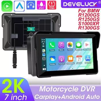7-дюймовый 2K DVR мотоцикл для BMW R1200GS R1250GS S1000XR R1300GS GPS-навигация Moto сенсорный экран портативный CarPlay Android Auto