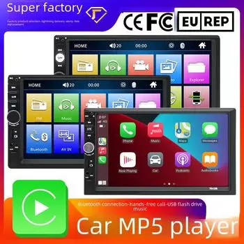 7-дюймовый автомобильный MP5-плеер с Bluetooth и камерой заднего вида MP5 player resolution 800*480, 7018B