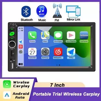 7-дюймовый автомобильный радиоплеер MP5 Мультимедиа 2 Din Bluetooth5.1 стерео приемник Carplay Android Auto Car Assecories Автомобильные системы