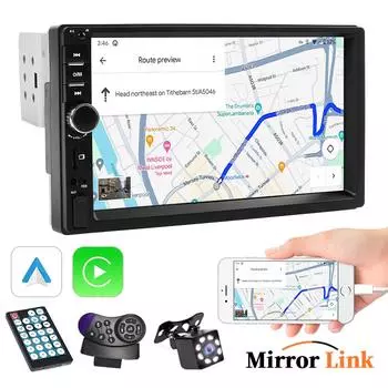 7-дюймовый автомобильный радиоприемник 1 Din MP5 мультимедийный плеер сенсорный экран FM ISO вход питания Aux Bluetooth USB Mirror Link универсальный автомагнитолы Radio Only