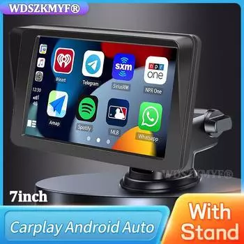 7-дюймовый автомобильный радиоприемник, мультимедийный видеоплеер, беспроводной CarPlay, Android Auto, Bluetooth, TF-карта, сенсорный экран для BMW Volkswagen