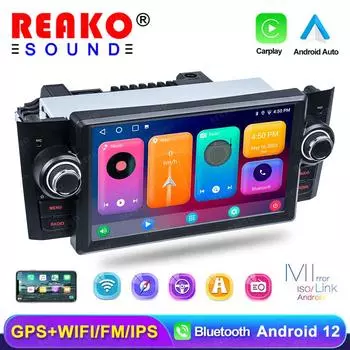 7-дюймовый автомобильный радиоприемник, мультимедийный видеоплеер, навигация, Android 14, для Fiat Grande Punto Linea 2007-2012, экран Autoradio 4G Carplay 4 core 1GB+32GB CP