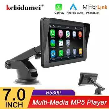 7-дюймовый CarPlay Android Auto Car Radio Мультимедиа Видеоплеер Carplay Экран с USB AUX Для Камеры Заднего Вида для IOS Android