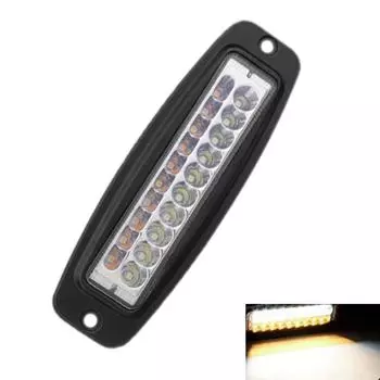 7-дюймовый двухцветный 60 Вт 20 светодиодный рабочий фонарь для скрытого монтажа противотуманной фары B чёрный