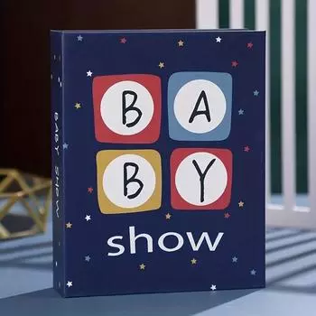 7-дюймовый фотоальбом, складной семейный альбом, большая емкость для студийного хранения, вмещает 200 горизонтальных фотографий