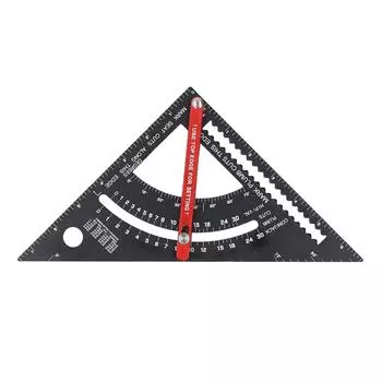 7-дюймовый плотницкий угольник из алюминиевого сплава 70° регулируемый комбинированный квадратный металлический стропила для деревообработки P