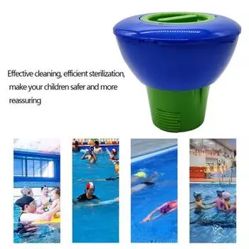 7-дюймовый поплавок с регулируемым выпуском, большой емкости, выдвижной, надземный, для бассейна, джакузи, дозатор таблеток хлора для помещений синий/зелёный