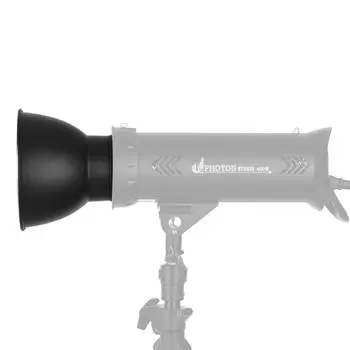 7-дюймовый стандартный отражатель, рассеиватель, абажур с креплением Bowens для студии, стробоскопическая вспышка чёрный