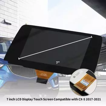 7-дюймовый TM070RDHP05 автомобильный ЖК-дисплей сенсорный экран датчик дигитайзер панель радио навигация замена для Mazda CX-5 2017-21 чёрный