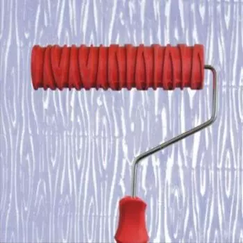 7-дюймовый валик для краски, практичный резиновый валик с зернистым рисунком, рельефная текстура, инструменты для украшения стен для домашнего офиса, магазина