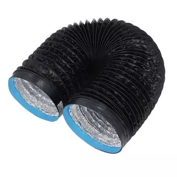 7-дюймовый вытяжной воздуховод сушилки, утолщенный шланг из ПВХ и алюминиевой фольги, 6,56-футовый гибкий изолированный воздуховод