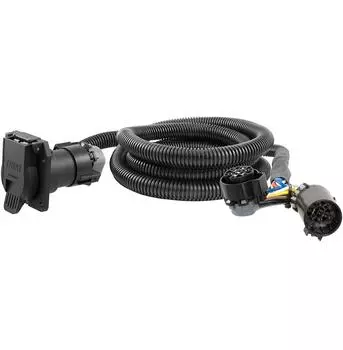 7-футовый удлинитель проводки прицепа с 7-контактным разъемом со стороны автомобиля для chevrolet, dodge, ford, gmc, nissan, ram, toyota