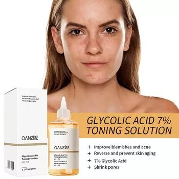 7% гликолевой кислоты тоник для лица увлажняющий ветряная оспа мышцы закрытые акне эссенция вода 240ml