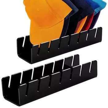 7-Holes Baseball Cap Display Rack Durable Clear Acrylic Hat Holder For Home Closet Storage Organization Stores Decoratio