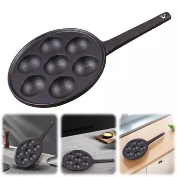 Сковорода для гриля Takoyaki с 7 отверстиями, антипригарные формы для выпечки, противень для приготовления гриля, противень для выпечки в виде шарика осьминога, кухонные принадлежности