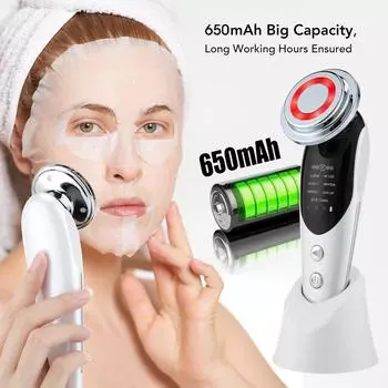 7 in 1 Multifunctional Facial Lifting Machine Skin Care SPA Face Skin Rejuvenation Beauty Instrument фиолетовый