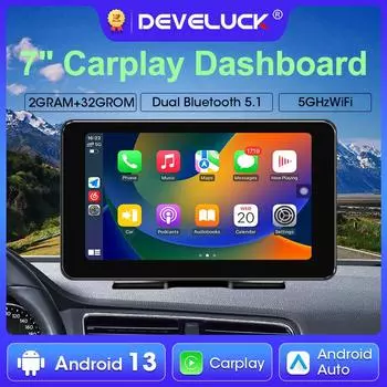 7 inch 2G+32G Android 13 Wireless Carplay Android Auto Car Multimedia Intelligent Systems Screen 8 Core GPS Navigation Bluetooh