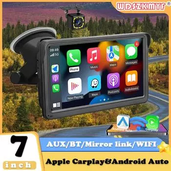 7-дюймовый универсальный автомобильный радио-видеоплеер беспроводной для Apple CarPlay Android автомобильный сенсорный экран подходит AUX для BMW Volkswagen KIA