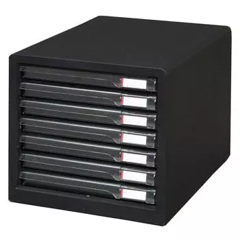 7 Iris Ohyama Letter Case A4 with Rubber Feet and with Index Stickers Slim Drawer Office Storage Desk Document Case Storage Case Envelope Clear темно-серого