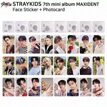 7-й мини-альбом Stray Kids Maxident, официальная фотокарточка, наклейка для лица KPOP K-POP Bangchan - Face Sticker