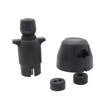 7-контактная вилка для прицепа, с водонепроницаемым уплотнением, водонепроницаемая вилка для прицепа 12 В, 7-контактная вилка для прицепа для автоприцепов, автомобилей