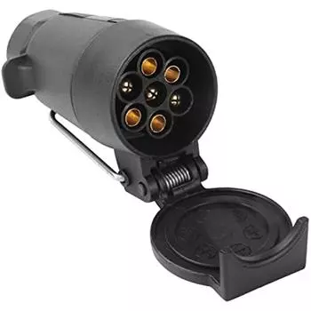 7-контактный гнездовой разъем для записывающего устройства, 7 участков, подходят для колпачков с защитным клапаном Caraver, 7 участков, адаптер, может быть подвешен, черный 12x11x6cm