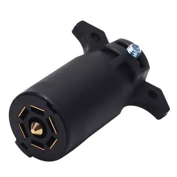 7-контактный круглый разъем для подключения прицепа к автофургону, адаптер для кемпера, лодки, автомобиля