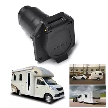 7-контактный круглый разъем для прицепа RVs Blade, сверхпрочный 7-контактный сменный разъем для прицепа сбоку автомобиля 12 В