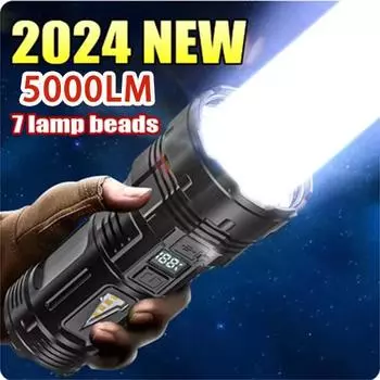 7*LED мощный фонарик легкий многофункциональный портативный фонарь водонепроницаемый боковой фонарь A-With Type-C