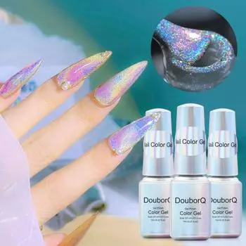 7 мл высокопигментированный, не раздражающий, нежный, превосходный, насыщенный, впитывающий УФ-гель, смузи, лак для дизайна ногтей 7ML