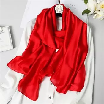 7 однотонных тонких средних и длинных солнцезащитных шарфов для путешествий, кондиционеров, шарфов, для женщин, для четырех сезонов, универсальных 185x90cm