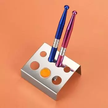 7 отверстий из нержавеющей стали, прямоугольник, держатель для чернил для татуировки, подставка, стойка для пигментных чашек