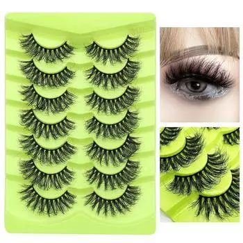 7 пар ресниц кошачий глаз наращивание ресниц 3D норковые ресницы для повседневной вечеринки и праздничной сцены Style 5