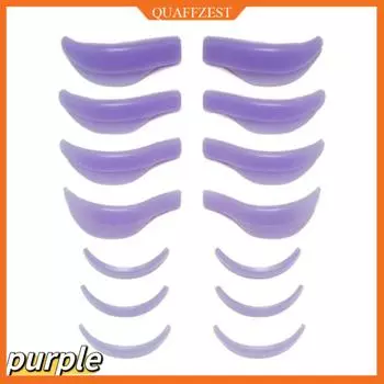 7 пар роликов для ламинирования ресниц, силиконовые подушечки для подъема ресниц фиолетовый