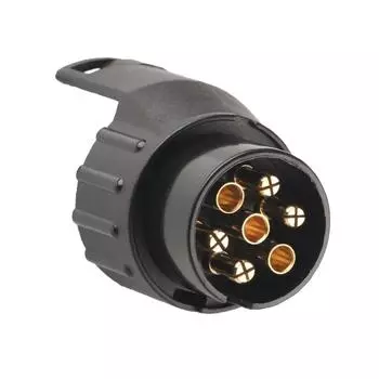 7 Pin To 13 Pin Plug Adapter Trailer Connector 12V Towbar Towing Waterproof Plugs Socket Adapter for Car Truck Caravan EU Plug чёрный