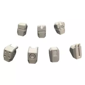 7 подвижных кукольных голов, 3D-печатная голова робота-титана, подвижная подставка, подходит для коллекции, настольные украшения