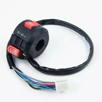 7-проводной выключатель света фар для китайского квадроцикла 50cc 70cc 90cc 110cc 7-проводной разъем-мама на руле CHINA