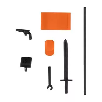 7 съемных частей, детали робота Titan, напечатанные на 3D-принтере, подвижная подставка, подходит для коллекционирования, настольный дисплей