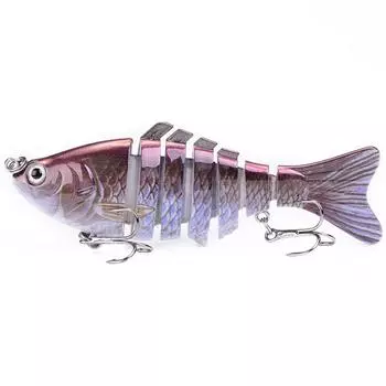 7-секционная биомиметическая плавающая приманка Искусственные биомиметические рыболовные приманки Новая жесткая приманка Для всех видов рыб B