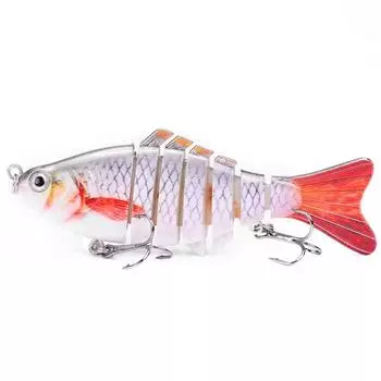 7-секционная биомиметическая плавающая приманка Искусственные биомиметические рыболовные приманки Новая жесткая приманка Для всех видов рыб C