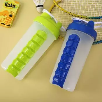 7 сеток Аптечка Аптечка Бутылка с водой Коробки для таблеток Спортивная бутылка с водой Бег красный